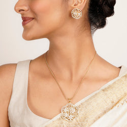 22k Gold Plated Ridhi Lalima Pendant Set