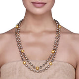 SILVER GOLDEN PEARL STRING