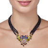 VICTORIAN BLUE IOLITE PEACOCK NECKLACE