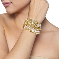 KUNDAN RUBY PEARL BRACELET
