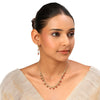 22k Gold Plated Gulabi Bhavika Necklace Set