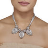 Silver Dori Kundan Pendant