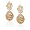 STUDDED VICTORIAN FLOWER EARRINGS