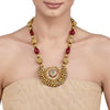 KUNDAN RUDRAKSH RUBY NECKLACE