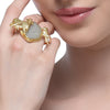 Basaikh Gai Tota Aventurine Ring