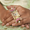 Pichwai Neelima 22k Gold Plated Ring