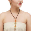Gold Plated Sampurna Kundan  Lakshmi Necklace Set