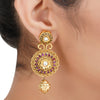Gold Plated Sampurna Kundan Ruby Necktie Set