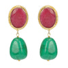 ANMOL ZIRCON  FLOWER  PENDANT NECKLACE SET
