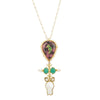 ANMOL PAN STONE PENDANT NECKLACE SET