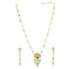 ANMOL FLUORITE TIKONA PENDANT NECKLACE SET
