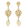 ANMOL KUNDAN FLOWER PENDANT NECKLACE SET