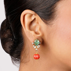 22k Gold Plated Sankranti Falak Earring