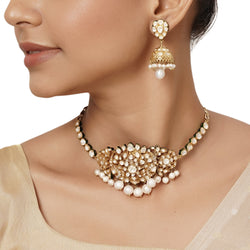 22k Gold Plated Varsha Prarthana Necklace Set