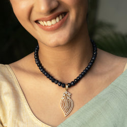 Sparsh 22k Gold Plated Zircon Pendant