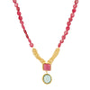 ANMOL OVEL SQUARE PENDANT NECKLACE