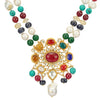 ANMOL KUNDAN MULTI COLOUR PENDANT SET