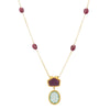 ANMOL RED PENDANT NECKLACE