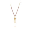 Gold Plated Sampurna Kundan Ruby Necktie Set