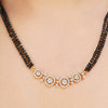 MANGLAL SUTRA CHAND GOLD PLATED NECKLACE SET