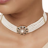 22k Gold Plated Varsha Damini Necklace Set