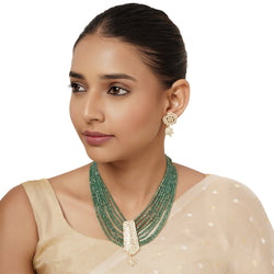 22k Gold Plated Varsha Darshika Necklace Set