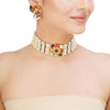 NAVRATNA PERAL CHOKER SET