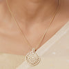 22k Gold Plated Varsha Dhyana Pendant Set