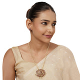 22k Gold Plated Varsha Dipali Pendant Set