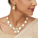 22k Gold Plated Varsha Ekanta Necklace Set