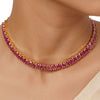 22k Gold Plated Varsha Eshika Necklace Set
