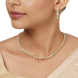 22k Gold Plated Varsha Gargi Necklace Set