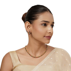 22k Gold Plated Varsha Geetika Necklace Set