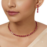 22k Gold Plated Varsha Hansini Necklace Set