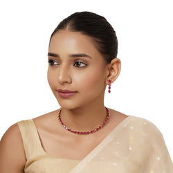 22k Gold Plated Varsha Hansini Necklace Set