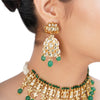 SHAGUN SQUARE KUNDAN CHOKER  SET