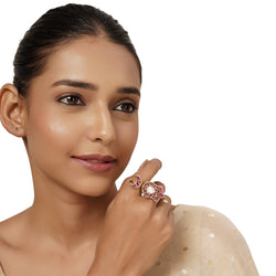 22k Gold Plated Varsha Sharada Ring