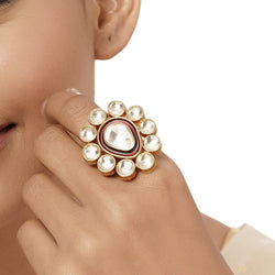 22k Gold Plated Varsha Tanushree Ring
