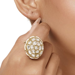 22k Gold Plated Varsha Urmila Ring