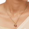 22k Gold Plated Varsha Hridhika Pendant Set