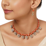 22k Gold Plated Varsha Ishita Necklace Set
