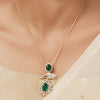 22k Gold Plated Varsha Jivika Pendant Set