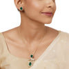 22k Gold Plated Varsha Jivika Pendant Set