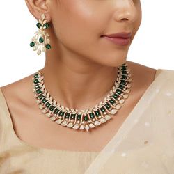 22k Gold Plated Varsha Juhi Necklace Set