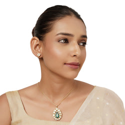 22k Gold Plated Varsha Kairavi Pendant Set