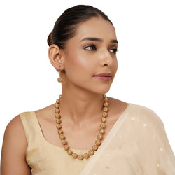 22k Gold Plated Varsha Kalpana Necklace Set