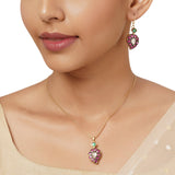 22k Gold Plated Varsha Karunya Pendant Set