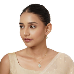 22k Gold Plated Varsha Kashvi Pendant Set
