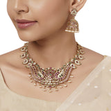 22k Gold Plated Varsha Kavyanjali Necklace Set