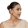 22k Gold Plated Varsha Komala Pendant Set